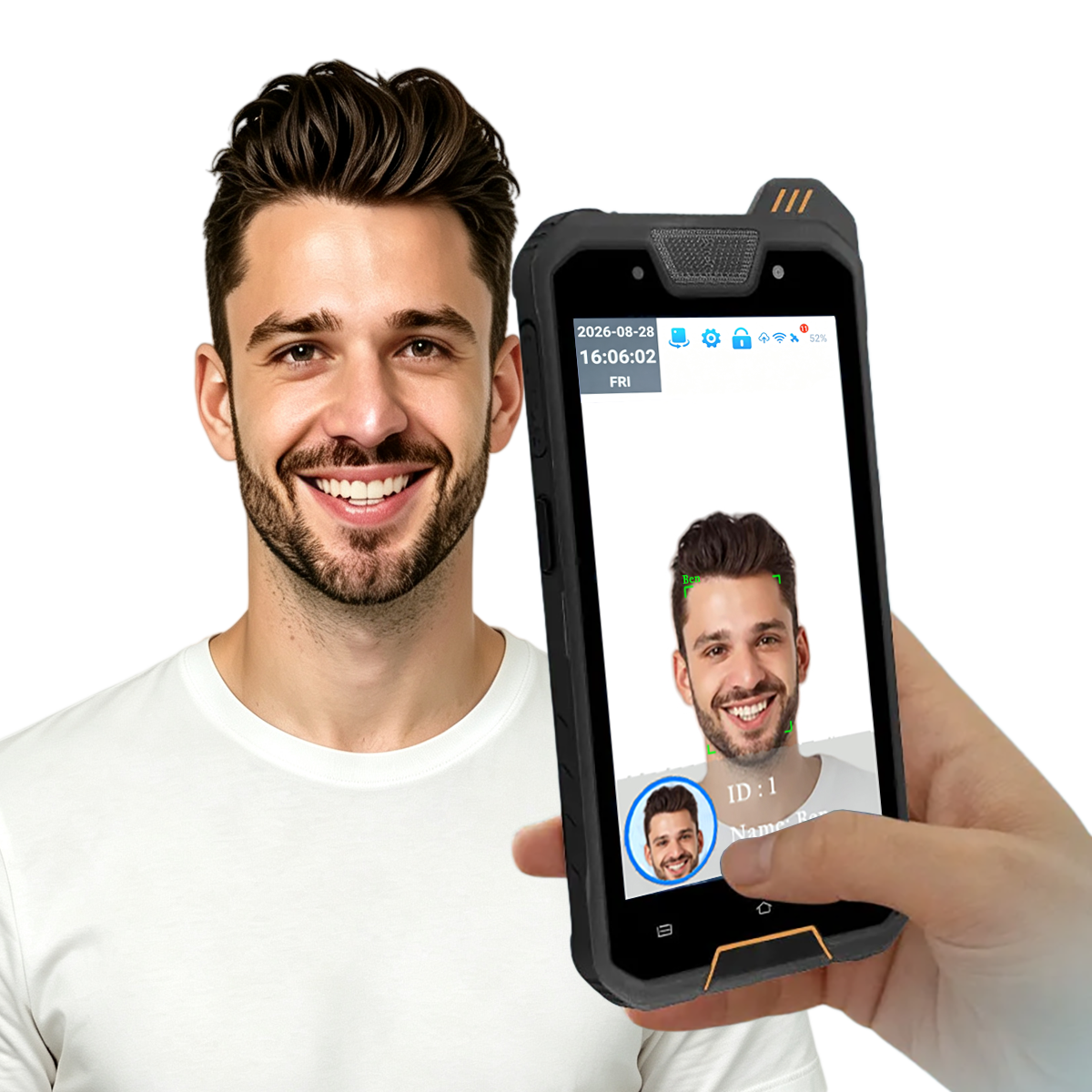 Handheld Portable Facial Recognition Attendance Terminal