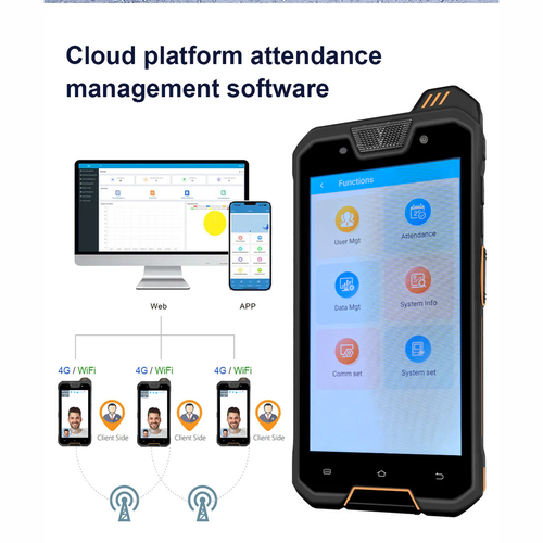 Handheld Portable Facial Recognition Attendance Terminal