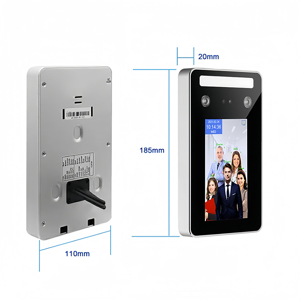 IP65 Waterproof Dynamic Face Recognition Time Attendance Access Control Terminal