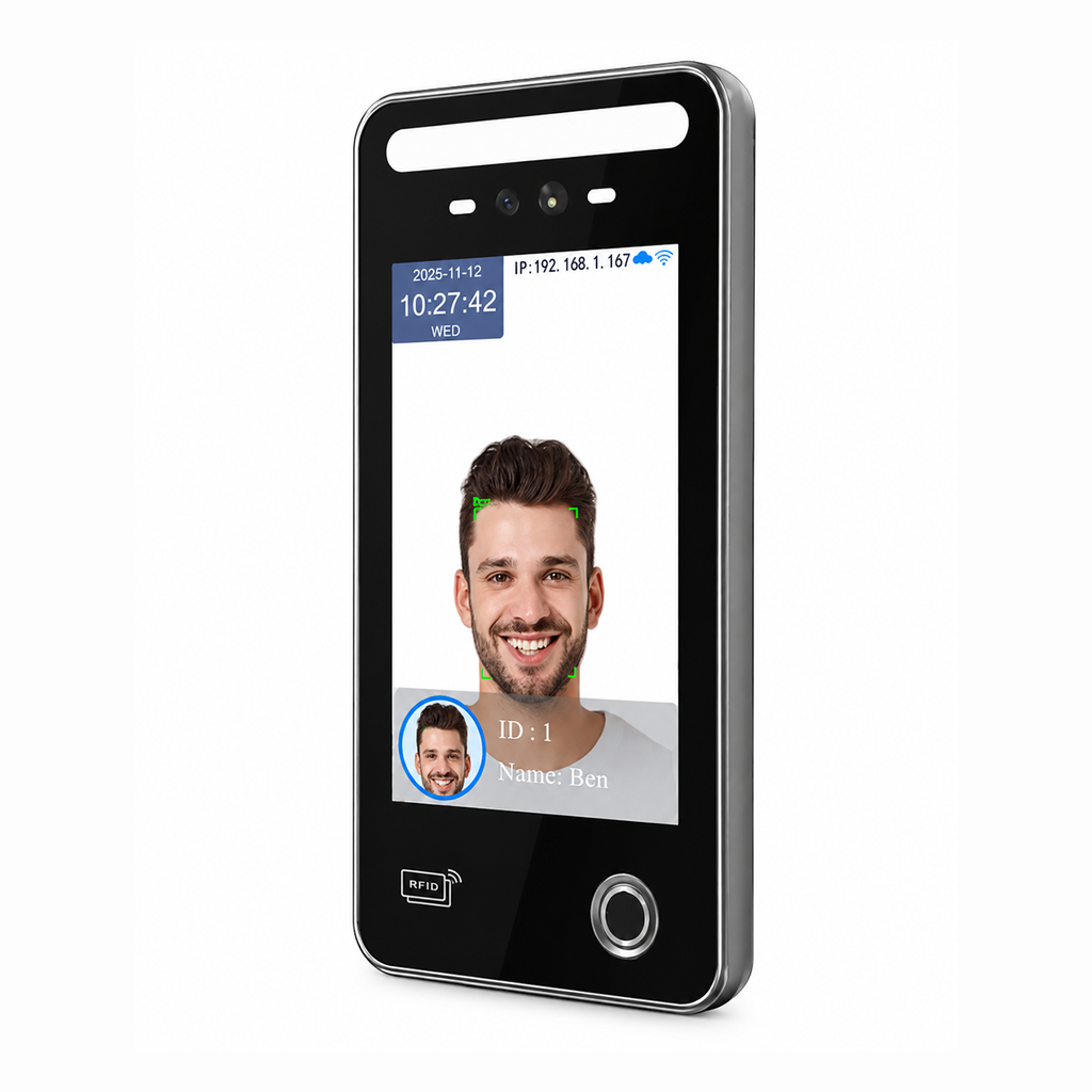 IP65 Face Recognition Palm Vein Fingerprint Access Control Time Attendance Terminal DF08F
