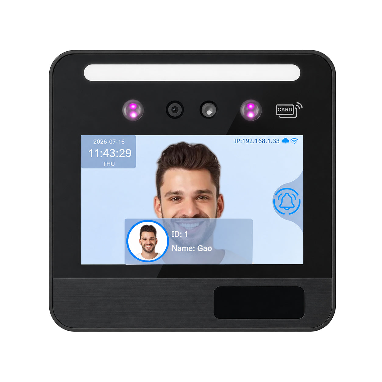 Face Recognition Time Attendance & Access Control Terminal DF03