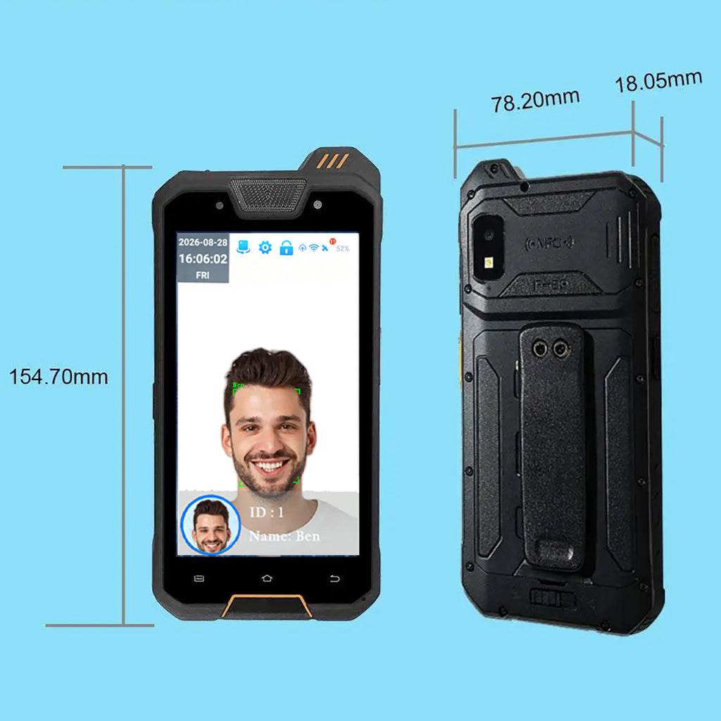 Handheld Portable Facial Recognition Attendance Terminal